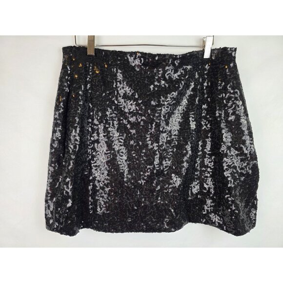 Tipsy Elves Women's Skirt Size Small Black Sequin Party Mini Pencil Skirt - Picture 10 of 10